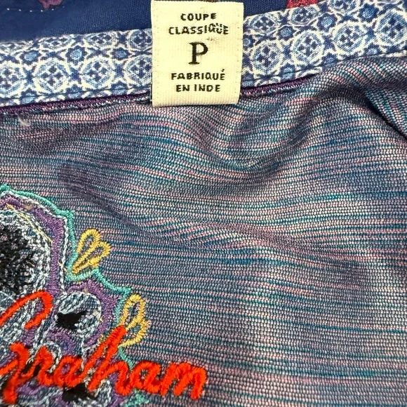 Robert Graham 'Precision' Mens Variegated Button Down Shirt - Picture 8 of 13